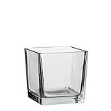 MICA Decorations Lotty Vase, Glas, transparent, 12 x 12 x 12 cm