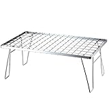 Camping Klapptisch Mehrzweck Klapptisch Edelstahl Campingtisch Outdoor Picknick Grill geeignet für Bergsteigen und Reisen Multifunktionstisch für Picknick Hinterhöfe Strand (Farbe: W