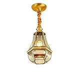 Axties Gartenleuchte Solar Wegeleuchten Glas hängend leichter eleganter Kupfer Kronleuchter Restaurant Bar Lampe Gang Flur Eingangsbeleuchtung E27 Dekoration Anhängerlampe