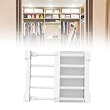 Schrank-Organizer-System Erweiterbare Schrank Regale Organizer, Verstellbares Spann Regal Schrank-Organizer und Ablage Regale für Garderoben Schrank(23‑30cm / 9.1‑11.8in Length)
