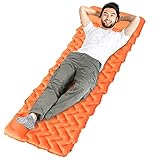 Idefair Aufblasbare Isomatte, ultraleichte Campingmatten, Outdoor-Matratze, wasserdichte Luft-Schlafmatte mit Kissen für Zelte, Wandern, Rucksackreisen, Camping, Reisen, Hängematte, Strand