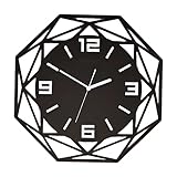 BBTF Wanduhr Modern 3D-Zahlen Wanduhren aus Umweltfreundlichem Acryl, Wall Clock Living Room Wanduhren Schwarz 4 Größen (Size : X-Large)