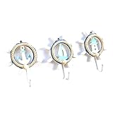 Mobestech 3 Stück Holzige Dekor-Geldbörse Für Schlüssel Handtuch Bademantel Handtuchaufhänger Wandhaken Holzwand Nautisches Dekor Kleiderhaken Heimdekoration Ornament