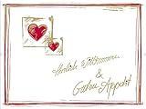 Mank Tischsets aus Papier 40 cm x 30 cm | Platzset ideal für Gastronomie und Feiern | 100 Stück | HERZLICH WILLKOMMEN