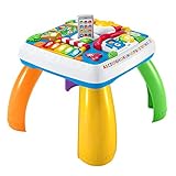 Fisher-Price DRH31 - Lernspaß Spieltisch, Lernspielzeug mit Lichtern, Sätzen und Liedern, mitwachsenden Spielstufen, Baby Spielzeug ab 6 Monaten (deutsche Version)