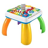 Fisher-Price DRH31 - Lernspaß Spieltisch, Lernspielzeug mit Lichtern, Sätzen und Liedern, mitwachsenden Spielstufen, Baby Spielzeug ab 6 Monaten (deutsche Version)