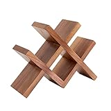 OAKERLAND Klein Weinregal Holz für 4 Flaschen, Weinhalter aus Eiche Flaschenregal für Wein, Getränke, Bier, Anzug für Zuhause, Bar, Küche
