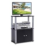 COSTWAY Fernsehtisch, TV Möbel Regal Tisch Schrank, Fernsehschrank, Sideboard für Schlafzimmer, Wohnzimmer, 60 x 29,5 x 75 cm (schwarz)