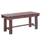 Holzbank For Den Außenbereich, Holzbank For Den Eingangsbereich Des Esszimmers Am Pool, Ideal For Den Außen-und Innenbereich, Esszimmerbank ohne Rückenlehne mit Sitzfläche Auf Der Terrasse ( Size : 12