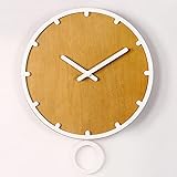 NOALED Wanduhr 12/14 Zoll Schaukel Wanduhr Für Kinder Mädchen Junge Einfache Quarzuhr Für Wohnkultur Schlafzimmer Küche Wohnzimmer
