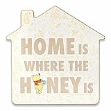 Open Road Brands Disney Winnie The Pooh Home is Where The Honey is Wood Wanddekoration – niedliche Winnie The Pooh Wandkunst, Heimdekoration, Holz-Disney-Dekor, Eingangsdekoration