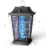 Insektenvernichter Elektrisch, UV Mückenlampe Beseitigen Sie Mücken Motten, 20W 4500V Leistungsstarker Wasserdichter Elektronischer Mückenvernichter, Fliegenfallen für Innen und Aussen Terrasse Gärten