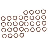 VILLCASE 150 Stück Vorhangringvorhänge Mit Volant Metallische Vorhänge Kreishaken Vorhangösenring Vorhangringe Mit Clips Wiederverwendbarer Schiebering Römischer Ring Vorhangösen