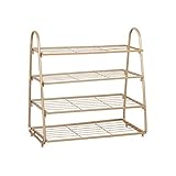 WIQUYBML Schuhschrank, 4. Etage, Schuhregal, Schuhkarton, stehende Aufbewahrungsboxen aus Metall, freistehender Schuhregal, Vitrine, geeignet für Schlafzimmer, Flur, Badezimmer, Kleiderstän