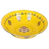 Home Decor Emaille-Schüssel, Suppenbecken, Vintage-Emaille-Becken, Rührschüssel, große Salat-Servierschüssel, Emaille-Waschbecken, Aufbewahrungsbecken for Nudeln, Salat, Obst, Ramen, weiß, Camping-Zub