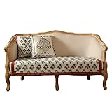 LEIGE Retro American Sofa Kissen Pastorale Ledersofa Abdeckung Vier Jahreszeiten Universal Kissenhandtuch (Color : D, Size : 105 * 105cm)