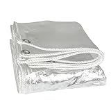 Transparente Plane, 2 m x 3 m, robuste, wasserdichte Plane, 420 g/m², PVC, transparente Planen, verdickter Boden, Wohnwagen-Plane, Pflanzenabdeckungen (Size : 1x1.2m)