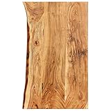 Catherinol Badezimmer-Waschtischplatte, Holzplatte, Waschtischkonsole für Aufsatzwaschbecken und Waschschalen, Massivholz Akazie 100 x 55 x 3,8 cm
