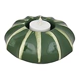 Teelichthalter Kaktus aus Keramik grün 13cm Tischdeko Kerzenhalter Natur
