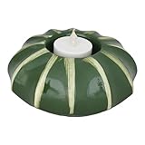 Teelichthalter Kaktus aus Keramik grün 13cm Tischdeko Kerzenhalter Natur