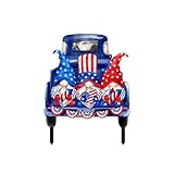 DACONGMING Independence Day GNOME Acryl Outdoor Yard Garten Urlaub Dekoration Einsteckkarte Gartendeko Metall Figuren