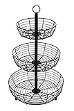 Auroni Etagere Infinite 3 Etagen großen runden Obsttellern zur Präsentation - stilvoller Obstkorb - 3 stöckige Obstschale