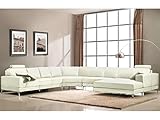 LINEA SOFA - Wohnlandschaft Leder - Ecke Rechts - Elfenbein - Donatello II