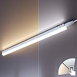 ledscom.de LED Unterbauleuchte RIGEL, Farbtemperatur einstellbar, Stecker, 57cm, 8,8 W, 830lm, warmweiß/weiß