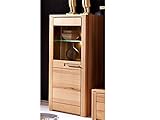 möbelando Vitrine Standvitrine Holzvitrine Glasvitrine Vitrinenschrank Nature Plus III Links