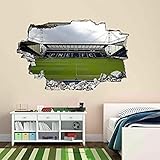 Wandtattoo Fußballstadion Preston 3D Wandaufkleber Wandtattoo Kinderzimmer Dekor