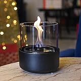 LOVINFLAME Passion Glaskerze, tragbare Tisch-Feuerstelle, Geschenk, Terrassenwärmer, Kamin, Inneneinrichtung, rauchfrei, nur mit Lovinflame, Ethanolfreiem Kraftstoff (Deluxe)