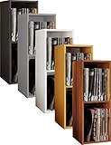 VCM Holz Schallplatten LP Stand Regal Archivierung Ständer Aufbewahrung Platto 2fach Kern-Nussbaum