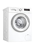 Bosch WAN28242 Serie 4 Waschmaschine, 7 kg, 1400 UpM, AquaStop Schutz gegen Wasserschäden, EcoSilence Drive leiser und effizienter Motor, NightWash extra leises Programm, Nachlegefunktion