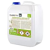 Höfer Chemie 4 x 5 L (20 Liter) FLAMBIOL® Premium Brenngel für Brenngel Dekofeuer Lampe & Kamine - Neue REZEPTUR DICKFLÜSSIGES Gel