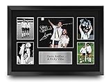 HWC Trading FR A3 Ossie Ardiles & Ricky Villa Tottenham Hotspurs Geschenke Gedrucktes Signiertes Autogramm Foto für Fußball Anhänger and Fans - A3 Gerahmt