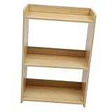 LIFKOME 1 Stück Spind Minimalistisches Bücherregal Holz Bücherregal Spind Organizer Regal Buch Organizer Bücher Organisieren Kurzes Holz Bücherregal Bücherregal Kleinigkeiten