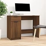 XIAOGUANG Schreibtisch, Pc Tisch, Computertisch, Bürotisch, Nähtisch, Gaming Tisch, Computer Desk, Braun Eichen-Optik 100x50x75 cm Holzwerkstoff