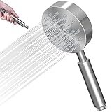 Duschkopf Wassersparend Duschbrause Edelstahl Gebürstet Handbrause Hochdruck Shower Head Sparduschkopf mit Starker Düse,Duschkopf Regendusche Brausekopf für Baden,Spa,Reinigung Wanne