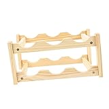 UPKOCH 1 Stück Weinregal L Halterungen Für Regale Holzregalhalterung Holzregalhalterungen Küche Weinflaschenregal Stapelbar Wasserflaschenregal Weinglasständer Flaschenständer Weinregal