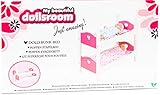 Otto Simon Holz Puppenbett Etagenbett Stapelbett Bett mit Zubehör Weiß/Pink 2 Teilig