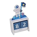 FONDOTIN 1 Stück Raum Ewiger Tischkalender Skulptur Dekor Büro Schreibtisch Spielzeug Wohnakzente Dekor Adventskalender Baum Countdown-Kalender Blöcke Täglicher Tischkalender Schöner