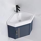 Dreieckiger Wandmontierter Badezimmer-Waschtischschrank, Badezimmer-Waschtischunterschrank, Wandmontierte Badezimmer-Waschtische, Badezimmer-Waschtischschrank 38x38x45cm