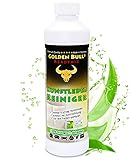 Golden Bull Premium Kunstleder Reiniger & Kunstleder Pflege 0,5L | Kunstlederreiniger vegan für sanfte Reinigung von Auto Sofa Couch Schuhe | Natürliches Kunstleder Pflegemittel mit Farbauffrischung