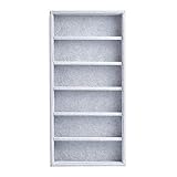 Gcroet 6 Slot Brille anzeigen Box, Brille Organizer Sorting Box, Sonnenbrillen Brillen-Speicher-Fall, Brillen Storage Rack-Halter-Behälter, Schmuckuhren Show Case-Anzeigen-Behälter-Standplatz-Grau