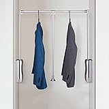 DREANNI Kleiderschrank-Schiene-Lift-Klappenschrankstange Alumiretractable Kleiderschrank-Höhlen-Hanger-Organizer-Speichersystem, Platzeinsparung, Einstellbare Breite (17,7-45.2In) 23.6-32.6In)/(83-115