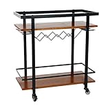 Beistelltisch Vitrine Gemüseregale für Küche Utility Cart Home Bar Cart Servierwagen Sideboard Küchenregal 2 Stile (A) (A)