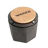 wenco Premium Gewürzmühle, Manueller Gewürz-Zerkleinerer, Kompakt und robust, 8 x 8 x 8 cm, Gusseisen