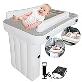 ilbcavne Auto Luftmatratze Aufblasbare Matratze,Aufblasbares Kleinkind-Reise-Luftbett,Tragbares Aufblasbares Kinderbett Mit Elektrischer Pumpe,Sicher Zu Verwenden Kinderschlafbett(Color:A)