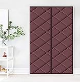 Cozomiz Wärmeschutzvorhang Magnet Thermo Türvorhang Thermovorhang Verdunklungsgardine Wasserdicht Winddicht Geräuschisolierung Isolier Schutz Panel-Isolierung 70x200cm (B x H) Braun