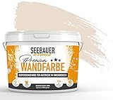 SEEBAUER diy® Wandfarbe Beige für Innen (No. 005 Orchid Dream 2,5 Liter) Edelmatte Beigetöne hohe Deckkraft